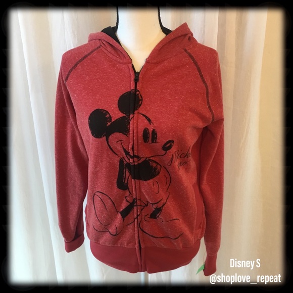 Disney Tops - Disney Mickey Mouse S red hoodie